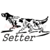 Αυτοκόλλητα κυνηγετικά Setter 02