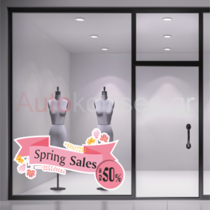 Αυτοκόλλητα εκπτώσεων Spring Sales 01