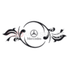 αυτοκόλλητα με το λογότυπο της MERCEDES
