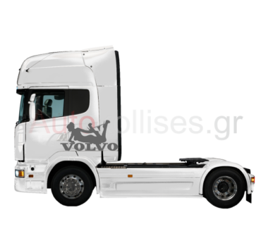 αυτοκόλλητο φορτηγών VOLVO HOT,νταλικών