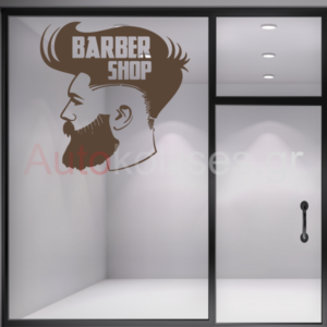 Αυτοκόλλητα κουρείου BARBER SHOP 07 | HIPSTER