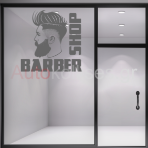 Αυτοκόλλητα BARBER SHOP | HIPSTER, κουρεία, κομμώσεις αντρών, επιγραφή