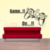 αυτοκολλητα τοιχου,game on,παιδικο δωματιο,stickers toixou,paidiko domatio