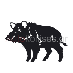 Αυτοκόλλητα κυνηγετικά Αγριόχοιρος 01