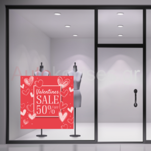 Αυτοκόλλητα για εκπτώσεις VALENTINES DAY SALES 02