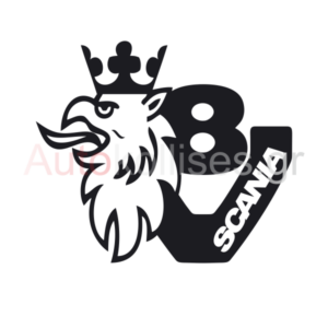 Αυτοκόλλητα SCANIA V8 30Χ25 cm ΠΡΟΣΦΟΡΑ
