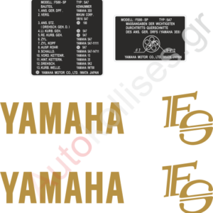 Αυτοκόλλητα μοτοσυκλετών Yamaha FS80-SP