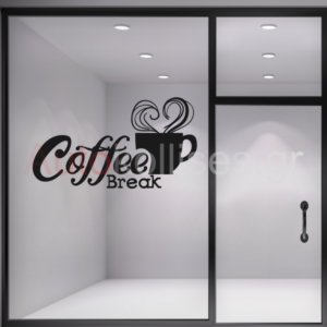 Αυτοκόλλητα για καφετέριες COFFEE BREAK 01
