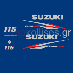 Αυτοκόλλητα εξωλέμβιας μηχανής SUZUKI 115HP FOUR STROKE 2010