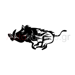 Αυτοκόλλητα κυνηγετικά Αγριόχοιρος 02