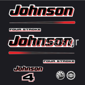 Aυτοκόλλητα εξωλέμβιας μηχανής Johnson 4 Hp four stroke 2003-2007