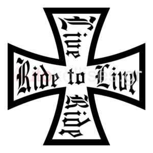 Αυτοκόλλητα μοτοσυκλετών Ride to Live
