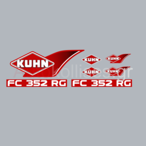 Αυτοκόλλητα γεωργικού μηχανήματος KUHN FC 352 RG