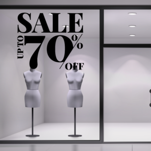 Αυτοκόλλητα εκπτώσεων SALES 18
