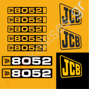 Αυτοκόλλητα σκαπτικών μηχανημάτων JCB 8052
