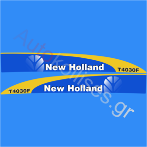 Αυτοκόλλητα γεωργικών μηχανημάτων NEW HOLLAND T4030F