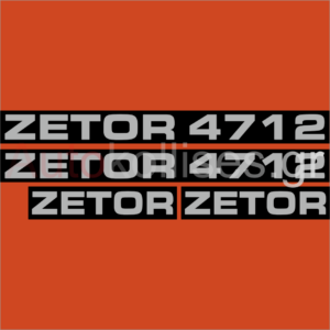 Αυτοκόλλητα γεωργικών μηχανημάτων ZETOR 4712