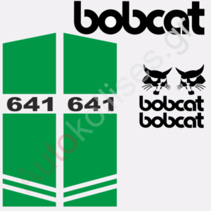 Αυτοκόλλητα σκαπτικών μηχανημάτων Bobcat 641