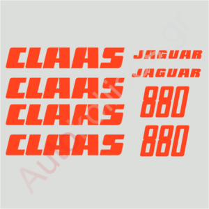 Αυτοκόλλητα γεωργικών μηχανημάτων CLAAS JAGUAR 880