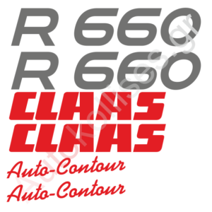 Αυτοκόλλητα γεωργικών μηχανημάτων CLAAS R660