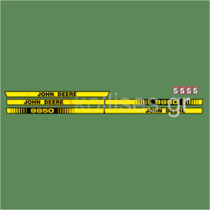 Αυτοκόλλητα γεωργικών μηχανημάτων JOHN DEERE 9950