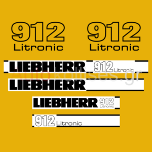Αυτοκόλλητα σκαπτικών μηχανημάτων Liebherr 912 Litronic