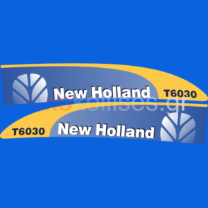 Αυτοκόλλητα γεωργικών μηχανημάτων NEW HOLLAND T6030