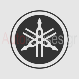 Aυτοκόλλητα μοτοσυκλετών Yamaha logo 02 10x10cm ΠΡΟΣΦΟΡΑ