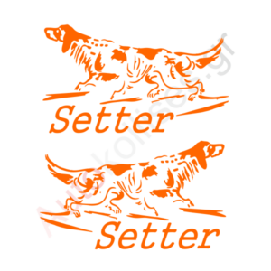 Αυτοκόλλητα κυνηγετικά Setter 02 ΠΡΟΣΦΟΡΑ