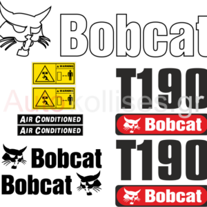 Αυτοκόλλητα σκαπτικών μηχανημάτων Bobcat T190