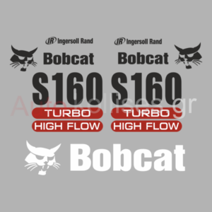 Αυτοκόλλητα σκαπτικών μηχανημάτων Bobcat S160