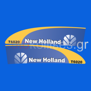 Αυτοκόλλητα γεωργικών μηχανημάτων NEW HOLLAND T6020