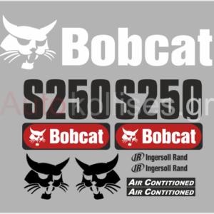 Αυτοκόλλητα σκαπτικών μηχανημάτων Bobcat S250