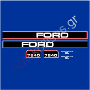 Αυτοκόλλητα γεωργικών μηχανημάτων FORD 7840