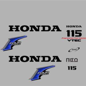 Aυτοκόλλητα εξωλέμβιας μηχανής Honda Four Stroke 115HP 2008