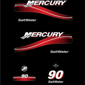 Aυτοκόλλητα εξωλέμβιας μηχανής MERCURY SALTWATER 90HP