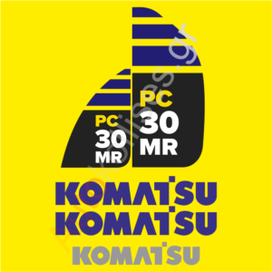 Αυτοκόλλητα σκαπτικών μηχανημάτων Komatsu PC30MR