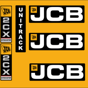 Αυτοκόλλητα σκαπτικών μηχανημάτων JCB 2CX