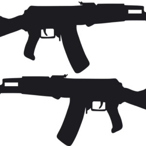 Αυτοκόλλητα αυτοκινήτου Kalashnikov ζευγάρι 45X15 ΠΡΟΣΦΟΡΑ